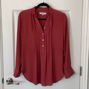 LOFT RUFFLE COLLAR BLOUSE - worn once!